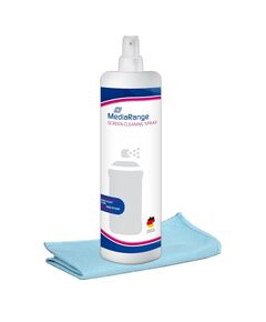 MEDIARANGE SCREEN CLEANING SPRAY WITH MICROFIBRE CLOTH 250 ML (MR721)