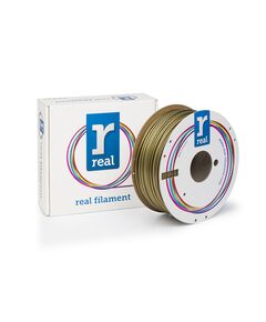 REAL PLA 3D PRINTER FILAMENT - GOLD - SPOOL OF 1KG - 2.85MM (REALPLAGOLD1000MM3)