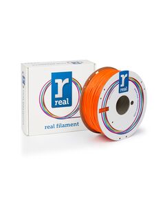 REAL PETG 3D PRINTER FILAMENT - TRANSLUCENT ORANGE - SPOOL OF 1KG - 1.75MM (REALPETGORANGE1000MM175)