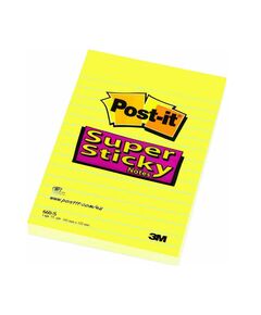 ΑΥΤΟΚΌΛΛΗΤΑ ΧΑΡΤΆΚΙΑ 3M POST-IT LINED 102 X 152 MM (ΚΊΤΡΙΝΑ ΡΙΓΈ) (90 ΦΎΛΛΑ) (660-S) (MMM660-S)