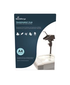 MEDIARANGE OVER HEAD PROJECTOR FILM A4 DUAL SIDE COATED 100 MICRONS 100 ΦΎΛΛΑ (MRINK160)