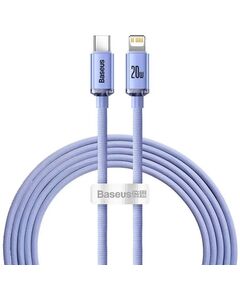 BASEUS CRYSTAL SHINE BRAIDED USB-C TO LIGHTNING CABLE 20W ΜΩΒ 2M (CAJY000305) (BASCAJY000305)