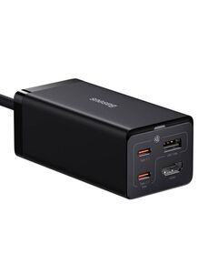 BASEUS ΦΟΡΤΙΣΤΉΣ ΧΩΡΊΣ ΚΑΛΏΔΙΟ ΜΕ 2 ΘΎΡΕΣ USB-C 67W POWER DELIVERY ΜΑΎΡΟΣ GAN5 PRO (CCGP110201) (BASCCGP110201)