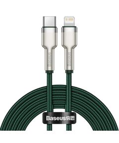 BASEUS CAFULE METAL BRAIDED USB-C TO LIGHTNING CABLE 20W GREEN 1M (CATLJK-A06) (BASCATLJK-A06)