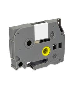 MEDIARANGE PLASTIC TAPE CASSETTE FOR LABEL PRINTERS USING BROTHER TZ-651/TZE-651 24MM 8M LAMINATED BLACK ON YELLOW (MRBTZ651)