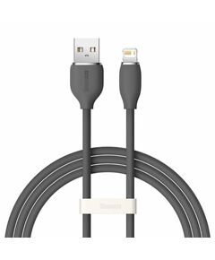 BASEUS JELLY LIQUID SILICA GEL USB TO LIGHTNING CABLE ΜΑΎΡΟ 1.2M (CAGD000001) (BASCAGD000001)