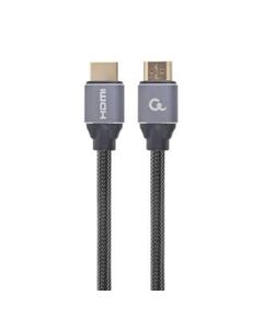 GEMBIRD SELECT PLUS SERIES HDMI 1.4 BRAIDED CABLE HDMI MALE - HDMI MALE 7.5M ΜΑΎΡΟ (CCBP-HDMI-7.5M) (GEMCCBP-HDMI-7.5M)
