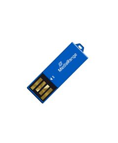MEDIARANGE USB 2.0 NANO FLASH DRIVE PAPER-CLIP STICK 8GB (BLUE) (MR975)