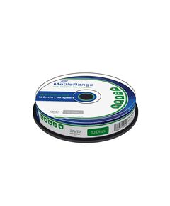 MEDIARANGE DVD-RW 120' 4.7GB 4X REWRITABLE CAKE BOX X 10 (MR450)