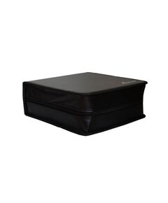 MEDIARANGE MEDIA STORAGE WALLET FOR 200 DISCS SYNTHETIC LEATHER BLACK (MRBOX93)