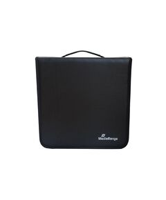 MEDIARANGE MEDIA STORAGE WALLET FOR 400 DISCS SYNTHETIC LEATHER BLACK (MRBOX95)