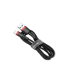 BASEUS LIGHTNING CAFULE CABLE 2.4A 1M RED + BLACK (CALKLF-B19) (BASCALKLF-B19)
