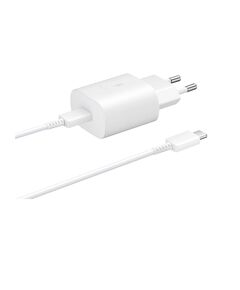 SAMSUNG CHARGER WITH USB-C AND CABLE USB-C 25W WHITE (EP-TA800XWEGWW) (SAMEP-TA800XWEG)