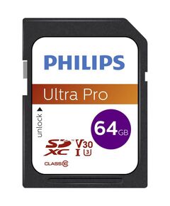 PHILIPS ULTRA PRO SDXC 64GB CLASS 10 U3 V30 A1 UHS-I (FM64SD65B/00) (PHIFM64SD65B-00)
