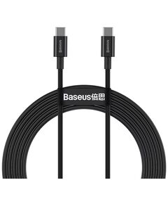 BASEUS TYPE-C - TYPE-C SUPERIOR CABLE QUICK CHARGE / POWER DELIVERY / FCP 100W 5A 20V 2M BLACK (CATYS-C01) (BASCATYS-C01)
