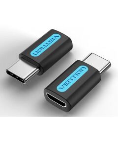 VENTION TYPE-C MALE TO MICRO USB 2.0 B FEMALE ADAPTER BLACK PVC TYPE (CDXB0) (VENCDXB0)