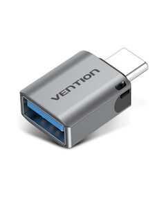 VENTION TYPE-C MALE TO USB 3.0 FEMALE OTG ADAPTER GRAY ALUMINUM ALLOY TYPE (CDQH0) (VENCDQH0)