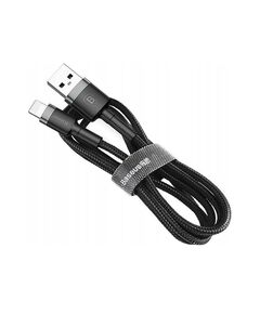 BASEUS LIGHTNING CAFULE CABLE 2.4A 1M GRAY + BLACK (CALKLF-BG1) (BASCALKLF-BG1)