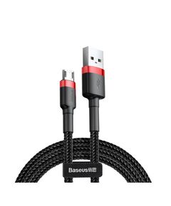BASEUS CAFULE BRAIDED USB 2.0 TO MICRO USB CABLE ΜΑΎΡΟ 1M (CAMKLF-B91) (BASCAMKLFB91)