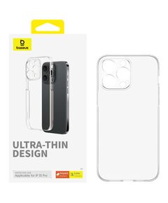 BASEUS PHONE CASE FOR IPHONE 15 PRO  OS-LUCENT SERIES CLEAR (P60157204203-01) (BASP60157204203-01)