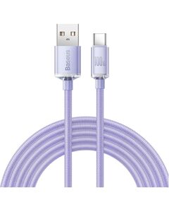 BASEUS CRYSTAL SHINE CABLE USB TO USB-C 100W 2M PURPLE (CAJY000505) (BASCAJY000505)