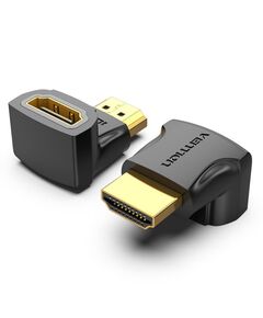 VENTION HDMI 90° MALE TO FEMALE ADAPTER BLACK (AIOB0) (VENAIOB0)