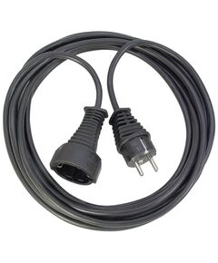 BRENNENSTUHL QUALITY PLASTIC EXTENSION CABLE 3M BLACK H05VV-F 3G1,5 (1165430) (BNN1165430)