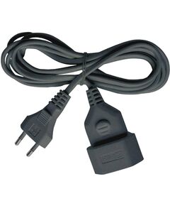 BRENNENSTUHL PLASTIC EXTENSION CABLE 3M BLACK H03VVH2-F 2X0,75 (1161790) (BNN1161790)