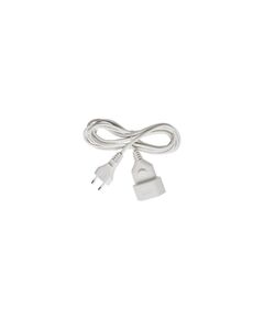 BRENNENSTUHL PLASTIC EXTENSION CABLE 5M WHITE H03VVH2-F 2X0,75 (1161670) (BNN1161670)