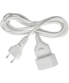 BRENNENSTUHL PLASTIC EXTENSION CABLE 3M WHITE H03VVH2-F 2X0,75 (1161660) (BNN1161660)