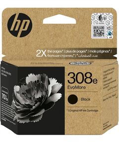 HP 308E EVOMORE BLACK ORIGINAL INK CARTRIDGE