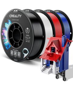 CREALITY CR-PETG VALUE PACK 4KG - BLACK & WHITE & RED & BLUE 3D PRINTER FILAMENT NO REEL