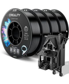 CREALITY CR-PETG VALUE PACK 4KG - 4X BLACK 3D PRINTER FILAMENT NO REEL
