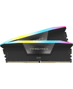 CORSAIR RAM DIMM XMS5 KIT 2X16GB CMH32GX5M2B6400Z36, DDR5, 6400MHZ, LATENCY 36-48-48-104, 1.35V, VENGEANCE RGB, XMP 3.0, RGB LED, BLACK, LTW.