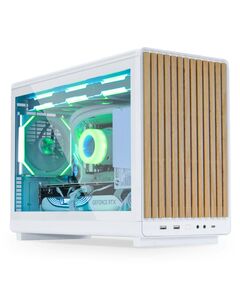 LIAN LI DAN CASE A3 WOOD - GLASS SIDE PANEL - M-ATX ALL MESH STEEL-FABRIC PC CASE FROM DANIEL HANSEN