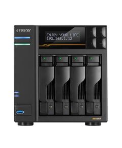 ASUSTOR NAS LOCKERSTOR 4 GEN3 AS6804T 4-BAY 3,5 /4X M.2 NVME SLOTS/AMD RYZEN QUAD-CORE/16GB DDR5/2X 10 GBE, 2X5GBE PORT