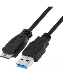 MEDIARANGE USB-A TO MICRO-B USB 3.0 CHARGE AND SYNC CABLE, USB 3.0, 5 GBPS, 5W MAX., 1.8M, BLACK (MRCS240)
