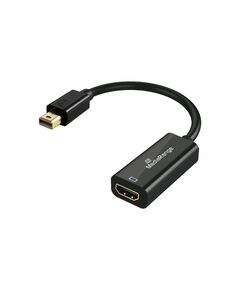 MEDIARANGE MINI DISPLAYPORT TO HDMI CONVERTER, 10 GBPS, 20CM, BLACK (MRCS236)