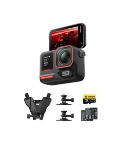 INSTA360 ACE PRO 2 MARC MΑRQUEZ 93 - DUAL BATTERY, 128GB MICROSD, MOTORCYCLE HELMET MOUNT, ADHESIVE