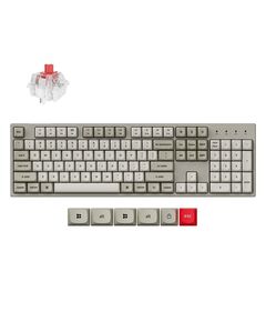 KEYCHRON C2 PRO (C2PX-M1) QMK/VIA MECHANICAL RED SWITCH - 8K POLLING RATE HOT SWAP. 100% US RETRO RG