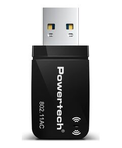 POWERTECH ΑΣΎΡΜΑΤΟΣ USB ΑΝΤΆΠΤΟΡΑΣ ΔΙΚΤΎΟΥ PT-1450, 1300MBPS DUAL BAND WIFI
