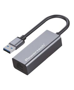 POWERTECH ΑΝΤΆΠΤΟΡΑΣ ΔΙΚΤΎΟΥ PT-1454, USB, 1000MBPS ETHERNET, ΓΚΡΙ