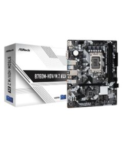 ASROCK B760M-HDV/M.2. D4, SOCKET INTEL LGA1700 14TH/13TH/12TH GEN INTEL CPU, CS INTEL B760, 4 DIMM SOCKET DDR4, HDMI/DP/D-SUB, GIGABIT LAN, MICRO-ATX, 3YW.