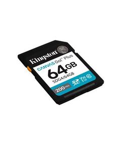 KINGSTON TECHNOLOGY 64GB SDXC CANVAS GO PLUS GEN4 200MB/S C10 UHS-I U3 V30