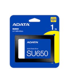 ADATA SSD 2.5" 1TB ASU650SS-1TT-R, SATA3, READ 520 MB/S, WRITE 450MB/S, 3YW.
