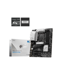 MSI MB PRO B760-P II, SOCKET LGA1700 CPU, CS INTEL B760, 4 DIMM SOCKETS DDR5 HDMI/DP, PCI-E GEN 4.0, 2.5G LAN, ATX, 3YW.
