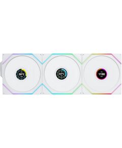 LIAN LI UNI FAN TL-LCD WIRELESS 120 WHITE (3PCS & CONTROLLER) CASE FAN