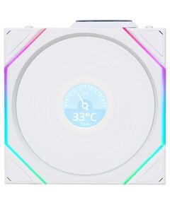 LIAN LI UNI FAN TL-LCD WIRELESS 120 WHITE (1PC) CASE FAN - NO CONTROLLER INCLUDED