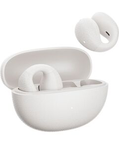 QCY CROSSKY C10 WHITE OPEN EAR TPU EARCLIP, IPX5 CALL NOISE REDUCTION BT 5.4 EARBUDS 30H