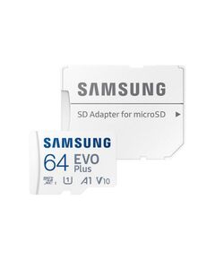 SAMSUNG MICROSDXC 64GB CLASS 10 U1 V10 A1 UHS-I WITH ADAPTER (MB-MC64SA/EU) (SAMMB-MC64SA-EU)